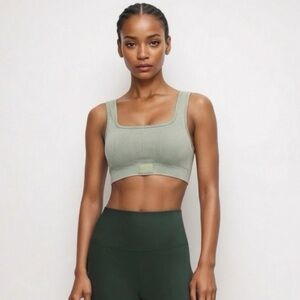 Sommer Ray Sage Green Ribbed Bralette